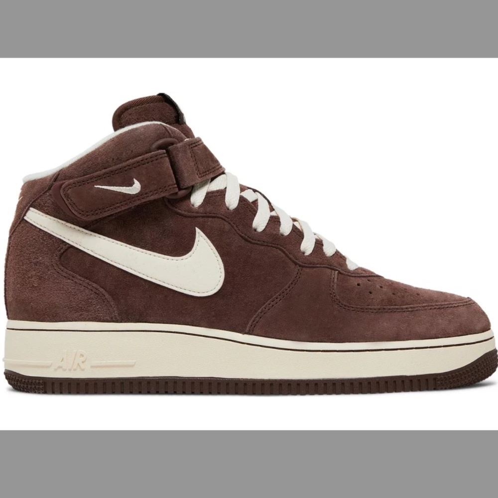 Nike Air Force 1 Mid Chocolate Brown Sneakers 6 M/7.5 W